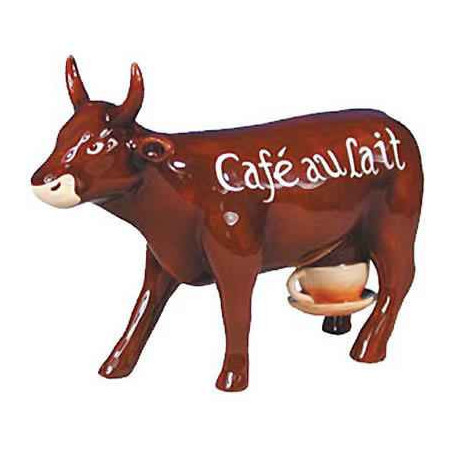 Animaux de la ferme Cow Parade -Prague 2004, Artiste Jiri Sliva -Cafe au lait-47345