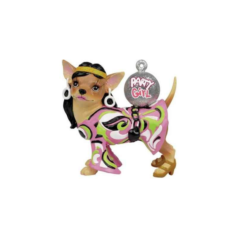 Figurine chien chihuahua Party Girl CHI13696