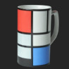 Mugs d'après l'oeuvre de mondriaan, plan rouge 3dMouseion -MUG12MON