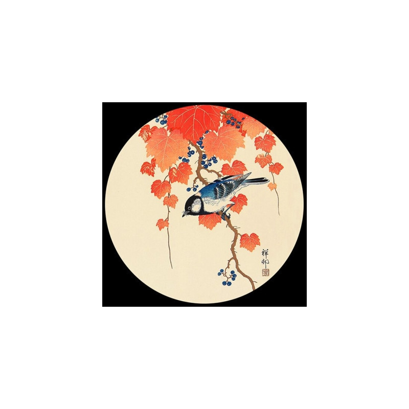 Décoration OiseauxPresse-papiers verre oiseau oeuvre de koson 3dMouseion -PKOS1 3dMouseion