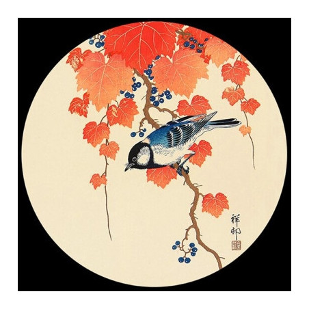 Décoration OiseauxPresse-papiers verre oiseau oeuvre de koson 3dMouseion -PKOS1 3dMouseion