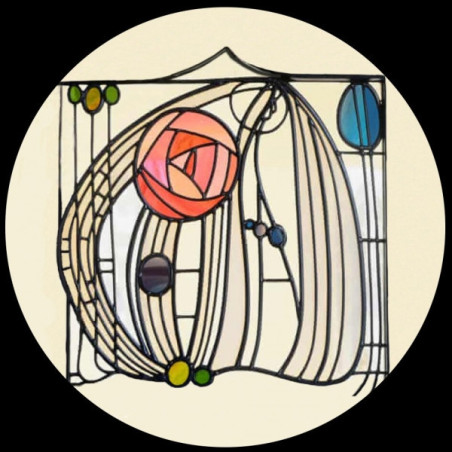 Presse -papiers verre d'après l'oeuvre de mackintosh 3dMouseion -PMAC2
