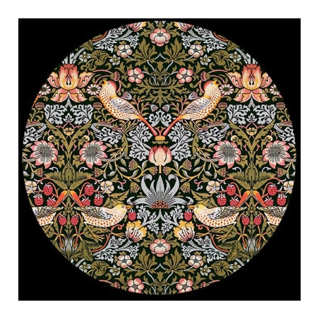Presse -papiers verre d'après l'oeuvre de morris, floral pattern 3dMouseion -PMOR1