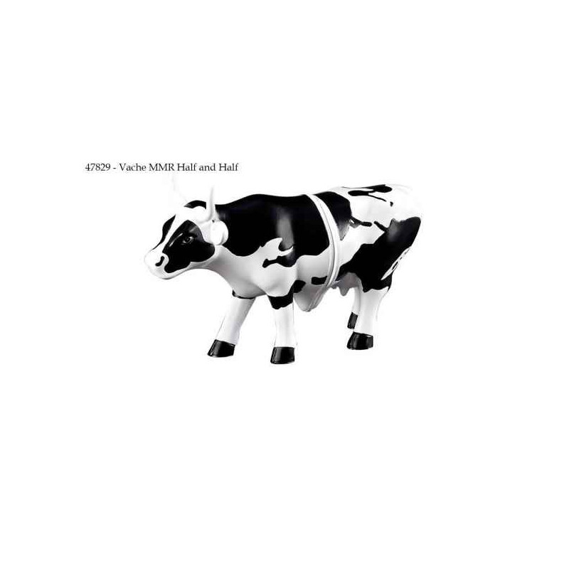 Animaux de la ferme Vache half and half CowParade résine taille M