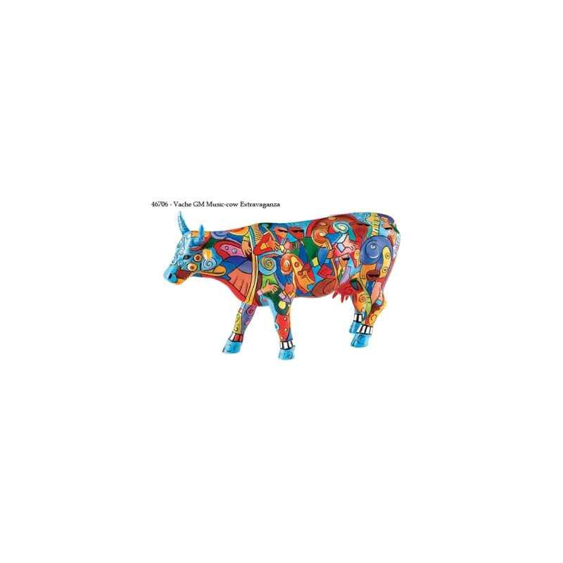 Animaux de la ferme Vache grand modèle music CowParade Taille L