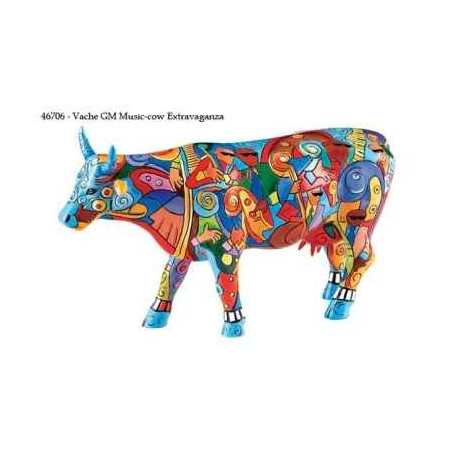 Animaux de la ferme Vache grand modèle music CowParade Taille L