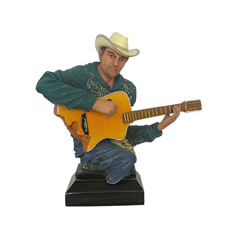 Figurine homme résine guitare Statue Musicien -Y30ZP -1802