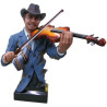 Buste homme résine violon Statue Musicien -Y30ZP -804