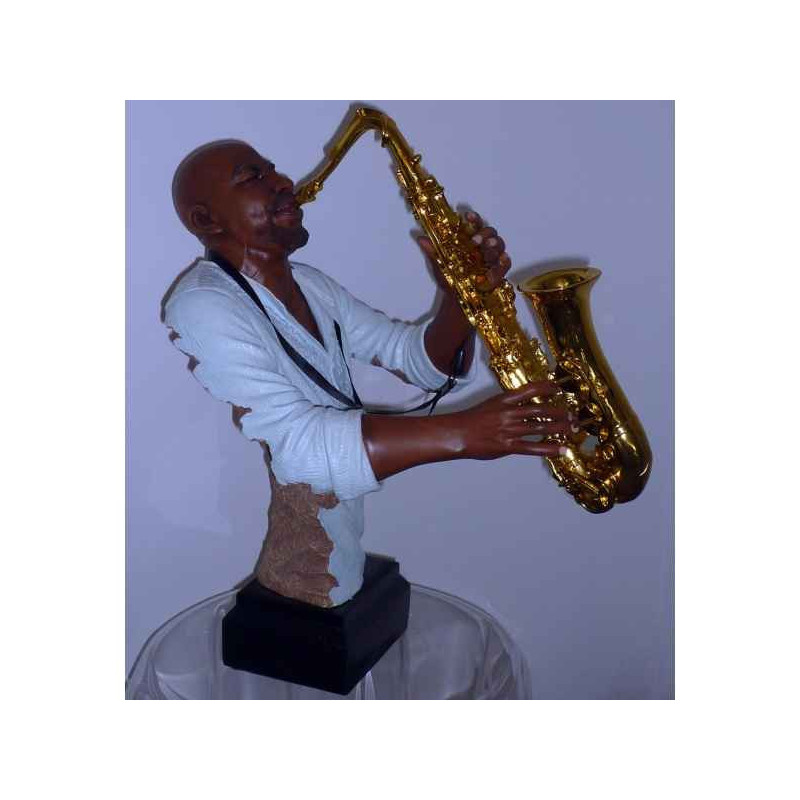 Figurine résine saxophone Statue Musicien -Y20ZP -1623