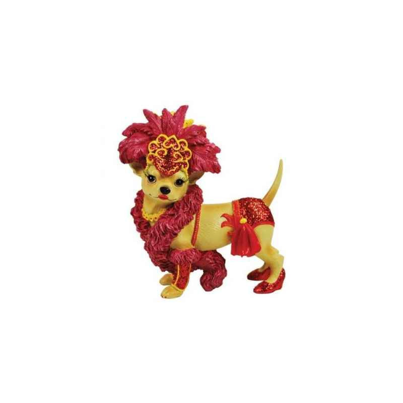 Figurine Chien Chihuahua Danseuse Cabaret 13758