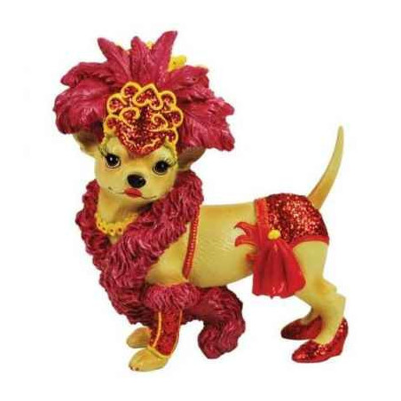 Figurine Chien Chihuahua Danseuse Cabaret 13758