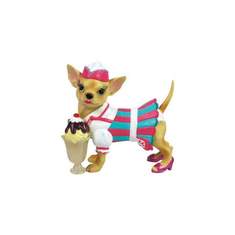 Figurine Chien Chihuahua Chi Chi Marchande de Glace 13755