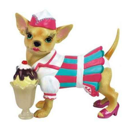 Figurine Chien Chihuahua Chi Chi Marchande de Glace 13755