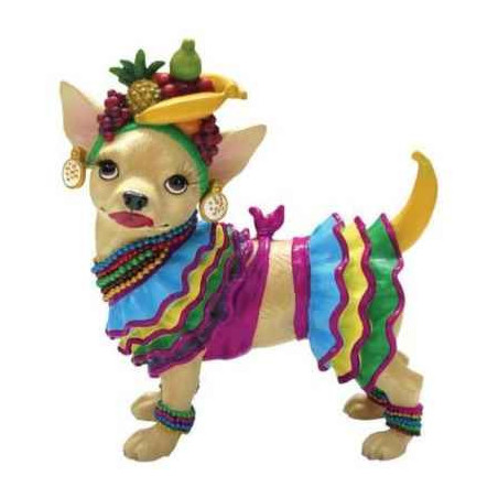 Figurine Chien Chihuahua Chi Chi Ecossaise 13387
