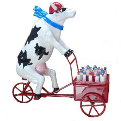 Animaux de la ferme Vache Lait Triporteur CowParade Taille XXL