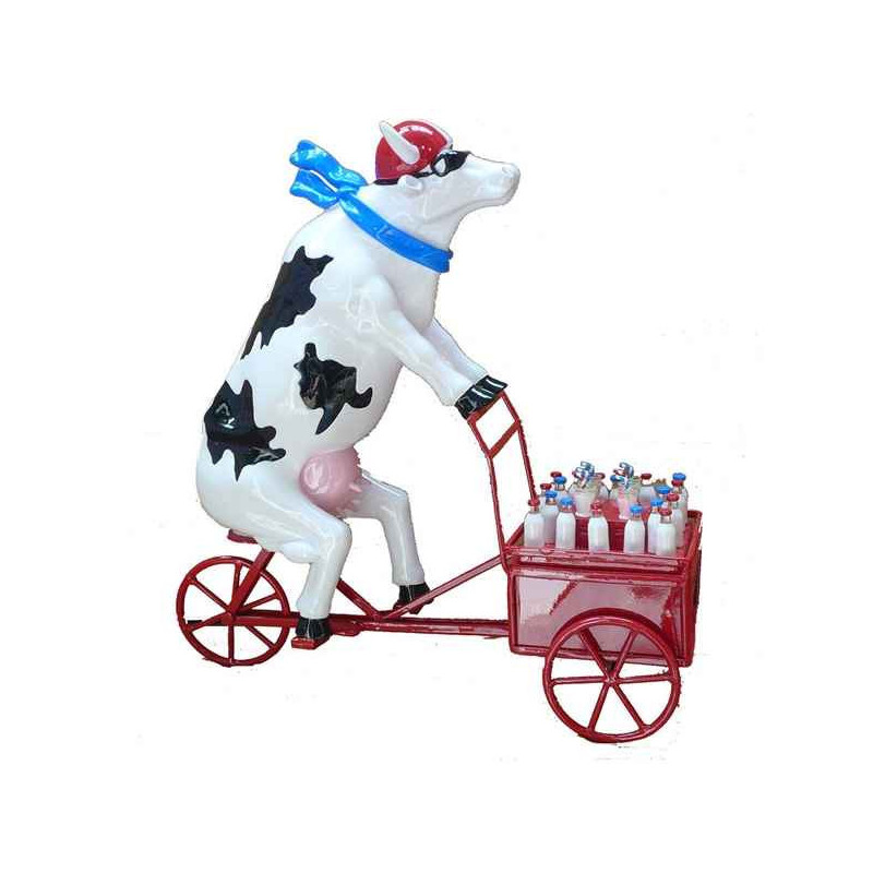 Animaux de la ferme Vache Lait Triporteur CowParade Taille XXL