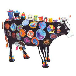 Animaux de la ferme VacheThe Moo Potter CowParade céramique taille M