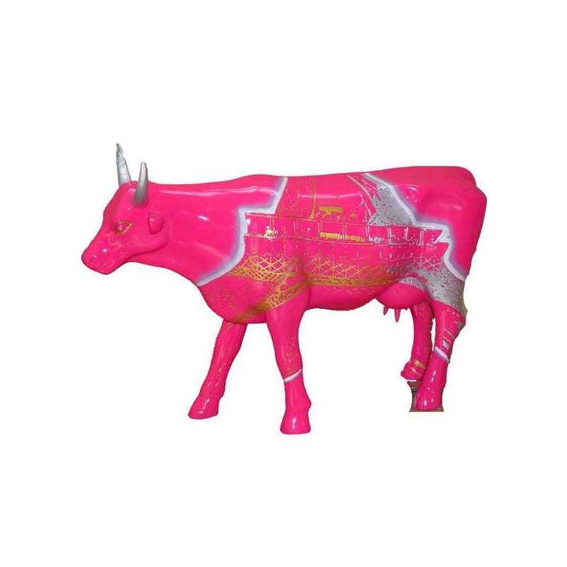 Animaux de la ferme Cow Parade - Paris 2006 - Artiste Agnès Vidrequin - Vach'room Graffity - 46416