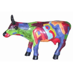 Animaux de la ferme Petite vache Art of America CowParade résine taille S
