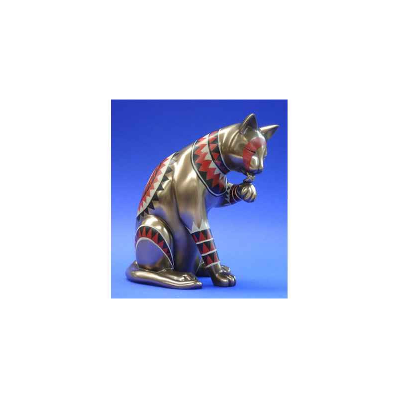 Figurine Chat  - Catistic  - Licking left paw  - WU68689
