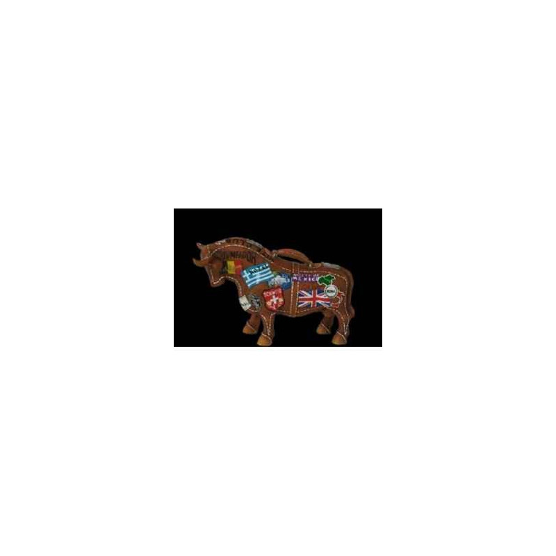 Animaux de la ferme Figurine Taureau bon voyage 31cm Art in the City 80711