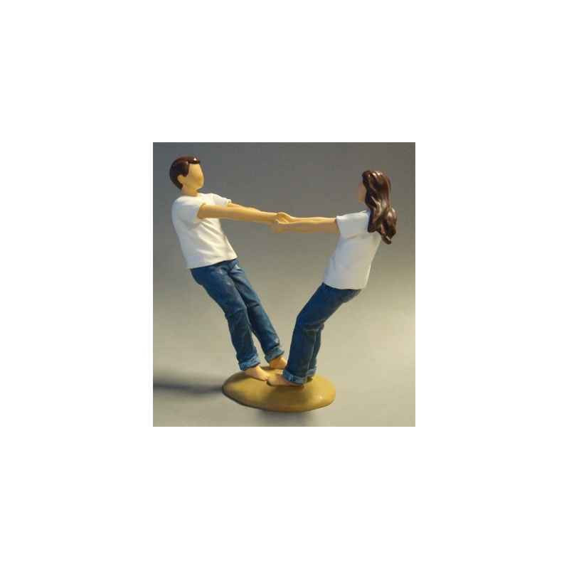 Figurine blue jeans playful  - bj18418