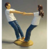 Figurine blue jeans playful  - bj18418