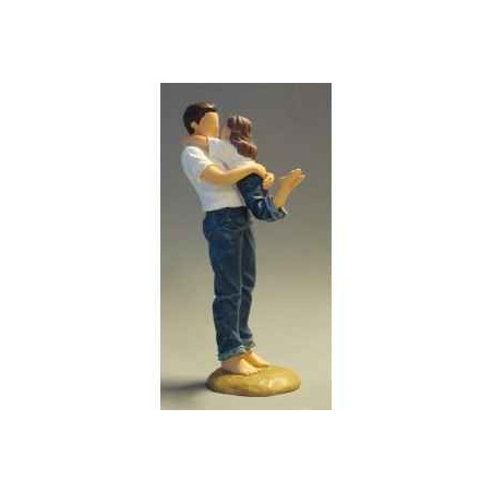 Figurine blue jeans daddy's arms - bj18419