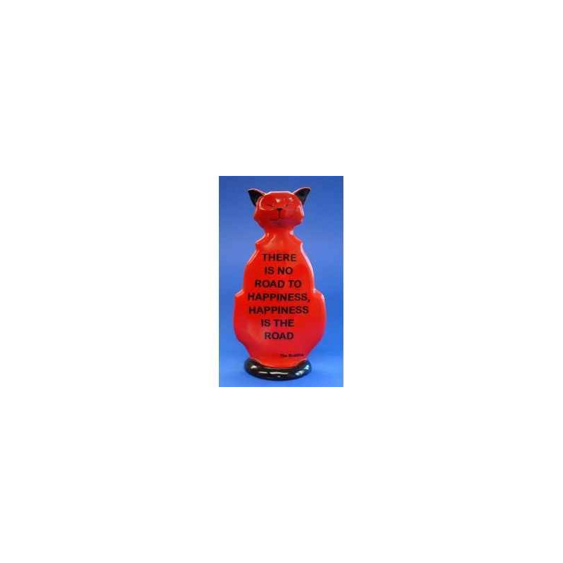 Animaux-Bois-Animaux-Bronzes.com propose Chat wise cat road to happiness wic05