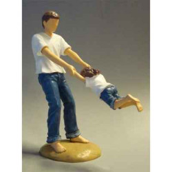 Figurine blue jeans swing me  - bj18417