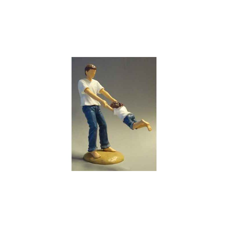 Figurine blue jeans swing me  - bj18417