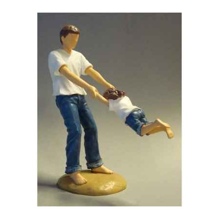 Figurine blue jeans swing me  - bj18417