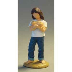 Figurine blue jeans caring  - bj18413