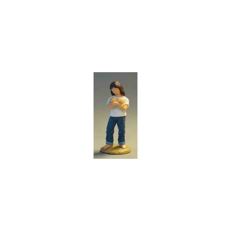 Figurine blue jeans caring  - bj18413