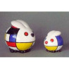 Figurine ménagerie géométrique - lapins  - meg05