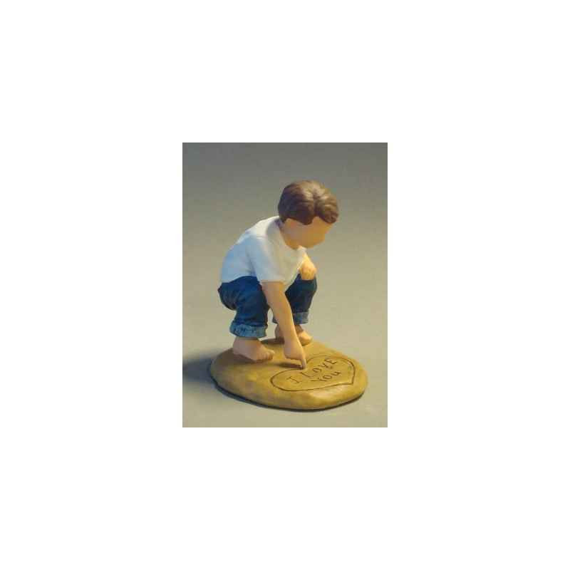 Figurine blue jeans love letters - bj18406