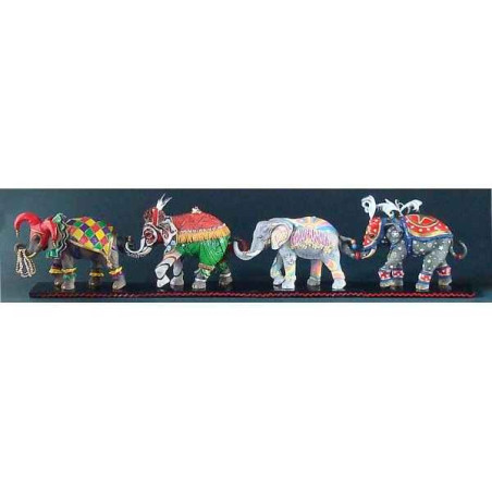 Figurine eléphant - flower power  - tu13078