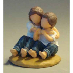 Figurine blue jeans hugs  - bj18407