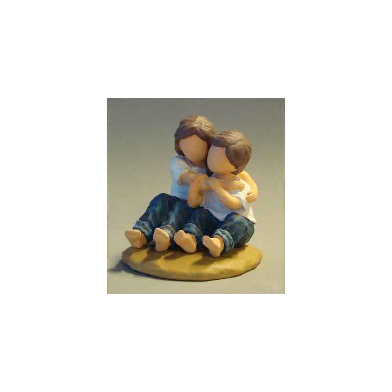 Figurine blue jeans hugs  - bj18407