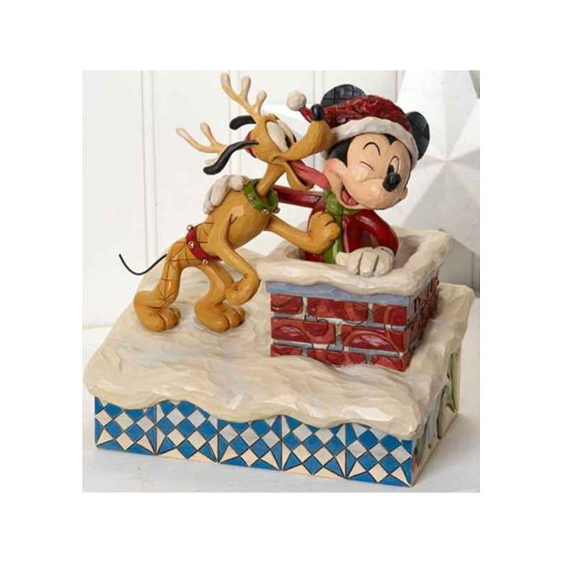 Up on the rooftop (mickey mouse & pluto) Figurines Disney Collection -4023543