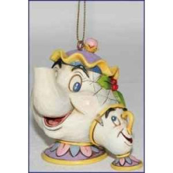 Mrs potts & chip hanging ornament Figurines Disney Collection -A21431