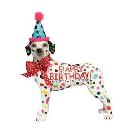 Figurine Chien Dalmatien Anniversaire -HB16905