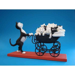 Animaux-Bois-Animaux-Bronzes.com propose Chat le landau Dubout -DUB 25 (2)