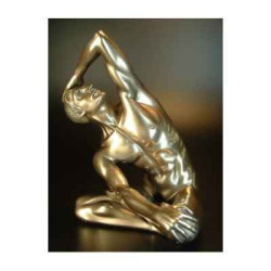 Figurine Bronze Homme Yoga Body Talk  -WU72467