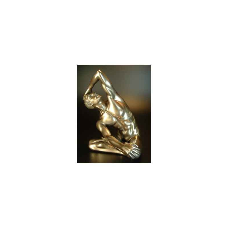 Figurine Bronze Homme Yoga Body Talk  -WU72467