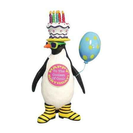 Figurine Pingouin Anniversaire  -HB16906