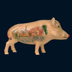 Figurine Statuette Cochon Lueneburg Fishmarket Art in the City - 80503