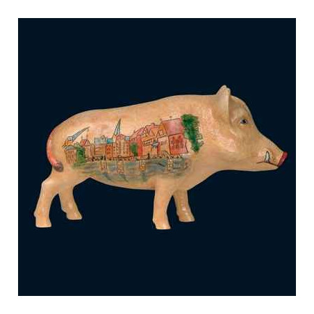 Figurine Statuette Cochon Lueneburg Fishmarket Art in the City - 80503