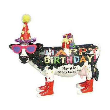 Figurine Vache Anniversaire  -HB16904