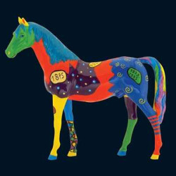 Figurine Statuette Cheval Harlequin Art in the City - 80204